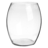 Vază decorativă din sticlă transparentă, &Oslash;17x19.5cm, CMCLASS