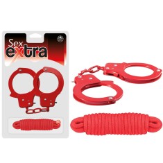 EXTRA SEX - CATUSE METALICE SI FUNIE DE DRAGOSTE ROSIE