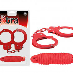 EXTRA SEX - CATUSE METALICE SI FUNIE DE DRAGOSTE ROSIE