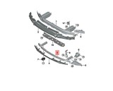 Intaritura bara fata BMW Seria 5 (G30/G31), 05.2017-08.2020, aluminiu; cu ACC; inferior