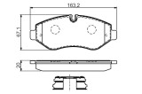 BOSCH 0 986 494 582 set placute frana,frana disc