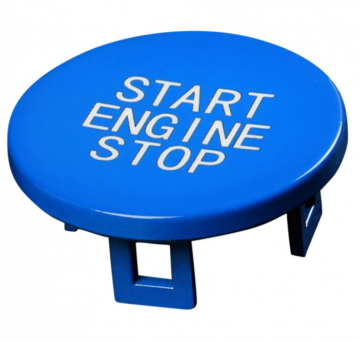 Capac Buton Start-Stop Compatibil Bmw Seria 3 G20 2019&rarr; SSV-8046 Albastru