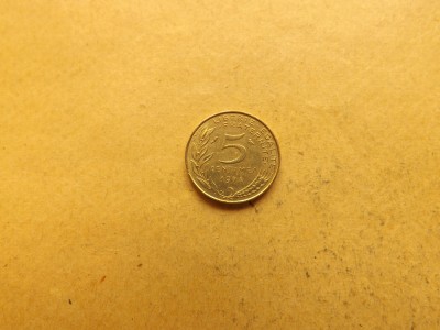 Franta 5 Centimes 1974 foto