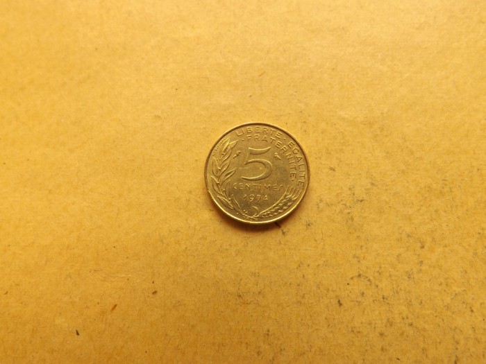 Franta 5 Centimes 1974