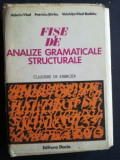 Fise de analize gramaticale structurale- Valeriu Vlad, Patriciu Stirbu