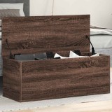 vidaXL Cutie de depozitare, stejar maro, 90x35x35 cm, lemn prelucrat