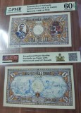 REPRODUCERE pe hartie cu filigran si fire UV proiect bancnota 1.000 lei 1934
