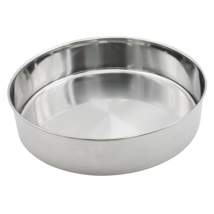 Tava rotunda de copt Rosberg R51222LS30, 30 cm, Inox