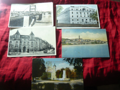 5 Ilustrate BELGRAD 1922 ,1931 , 1932, 1936 ,circ. in Romania foto