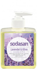 Sodasan Sapun lichid gel de dus bio lavanda masline 300ml foto