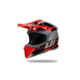 MBS Casca motocross/enduro Ufo Plast Intrepid, gri/rosu, M, Cod Produs: HE13400EBM