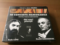10 concerte memorabile pentru pian orchestra daniel barenboim radu lupu 6 cd box foto