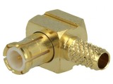 Mufă MCX 90&deg; Tată 50&Omega; pentru Cablu RG174/RG188/RG316