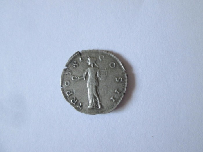 Rară! Monedă antică romană argint Marcus Aurelius 157?:Denarius-COS II 145-160 A.D.? Diametrul=18-19 mm,greutate=1,60 grame