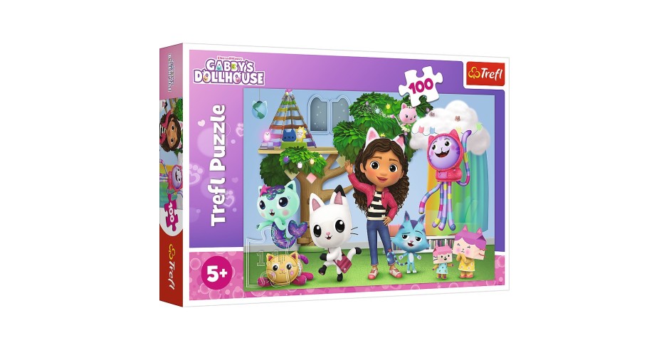 PUZZLE TREFL 100 GABBYS DOLLHOUSE PRIETENII LUI GABBY, TREFL 100P ...