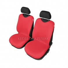 Set huse scaune fata tip maieu pentru Dacia Nova, culoare Rosu, 2 bucati foto