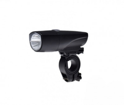 Far biciclete 1 led, 1W, culoare negru, montaj pe ghidon PB Cod:AWR1126 foto