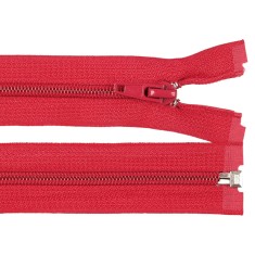 Fermoar spiralat detasabil Crisalida, lungime 30 cm Rosu