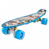 Cumpara ieftin Penny board Action One, Cu roti luminoase, 22 cm, ABEC-7 PU, Aluminium Truck 90 kg, Sundry