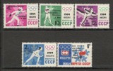 U.R.S.S.1964 Medaliati olimpici INNSBRUCK-supr. MU.225, Nestampilat