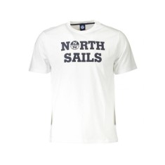 Tricou barbati, cu imprimeu cu logo, Regular fit, Alb, M
