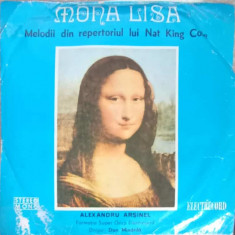 Disc vinil, LP. Mona Lisa, Melodii Din Repertoriul Lui Nat King Cole-Alexandru Ar&#351;inel, Formația Super Gru