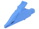 Bornă crocodil 32A 1kVDC albastră 4mm
