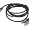 Cablu USB C RCA dublu, aurit, 1.5m