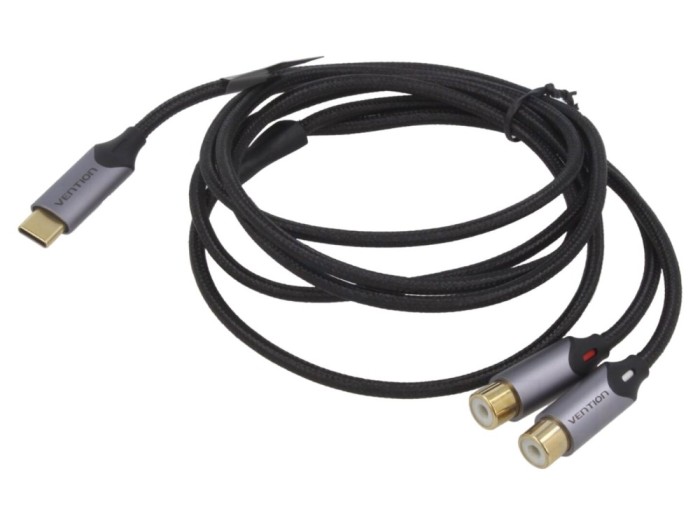 Cablu USB C RCA dublu, aurit, 1.5m