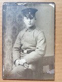 F611-I-Foto CDV militar anii 1900 carton gros. Marimi: 15/10,5 cm,