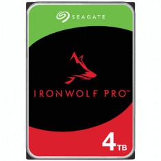HDD NAS SEAGATE IronWolf Pro 4TB CMR (3.5&quot;, 256MB, SATA 6Gbps, 7200RPM, RV Sensors, Rescue Data Recovery Services 3 ani) WRL: 550TB/year &quot;ST4000NT001&quot;