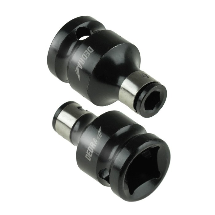 Adaptor de impact, de la 1/2&#039;&#039; la 1/4&#039;&#039; HEX, 38mm, Dedra