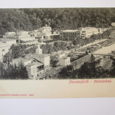 Carte postala Băile Herculane/Herkulesbad,necirculata cca.1900