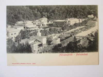 Carte postala Băile Herculane/Herkulesbad,necirculata cca.1900 foto