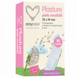 Plasturi pentru piele sensibila EASYCARE 72x19mm 30buc/cutie