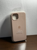 Husa originala cu logo iPhone 13 de silicon cu interior microfibra, Roz, Apple