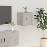 Cumpara ieftin Dulap TV montat pe perete, gri beton, 40x34,5x40 cm