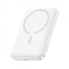 Baterie Externa Wireless Baseus EnerFill FM11 Ultra-Mini, 10000mAh, 22.5W, PD + FQI, 1 x QI - 1 x USB-C, Alba