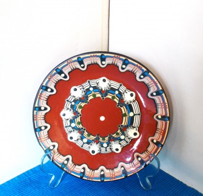 Farfurie aplica ceramica decorativa, emailata - 10 - design Troyan Bulgaria foto
