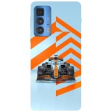 Husa compatibila cu Motorola Moto G22 model Formula one McLaren, Silicon, TPU, Viceversa, Transparent, Carcasa