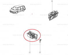 Scrumiera Renault Espace 2 1991-1996, Originala Renault 7704001997 foto