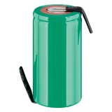 Acumulator R14 Sub-C 3000mAh 1.2V 43x23mm cu Capete de lipire in Z, Goobay