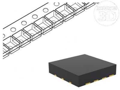 Convertor D/A 12bit 1Msps 2 Canale VQFN16 -40&amp;divide;105&amp;deg;C &amp;plusmn;0,5LSB foto