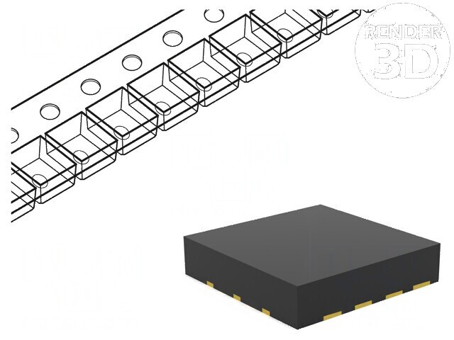 Convertor D/A 12bit 1Msps 2 Canale VQFN16 -40&divide;105&deg;C &plusmn;0,5LSB