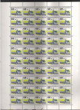 Czechoslovakia 1992 Castle, 50 stamps in bloc, MNH J.10, Nestampilat