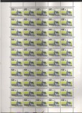 Czechoslovakia 1992 Castle, 50 stamps in bloc, MNH J.10