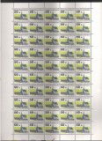 Czechoslovakia 1992 Castle, 50 stamps in bloc, MNH J.10, Nestampilat