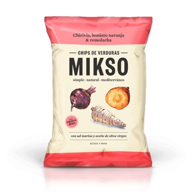 Chipsuri MIKSO din pastarnac, sfecla si cartof dulce 85g foto