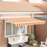 vidaXL Cortina Retractabilă Manual Albastru Marin 350x200 cm