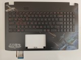 Carcasa superioara cu tastatura palmrest Laptop Gaming, Asus, ROG GL552J, GL552JX, GL552V, GL552VL, GL552VW, GL552VX, 90NB09I5-R31US0, 13NB07Z5AP0111,